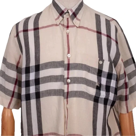 Burberry Nova Check Linen Shirt - Picture 5 of 9